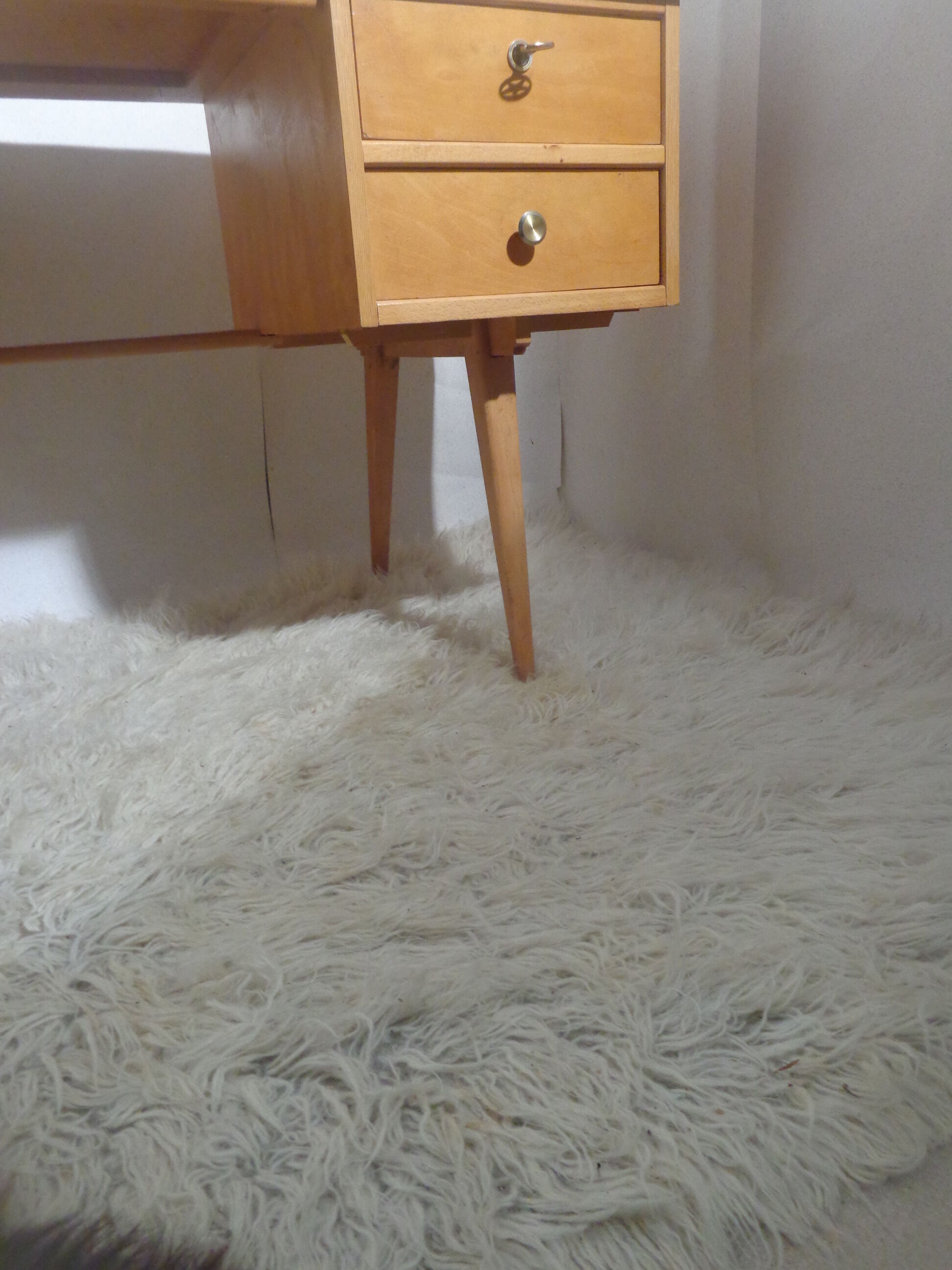 Vintage Ekawerk desk 50s Compass Feet