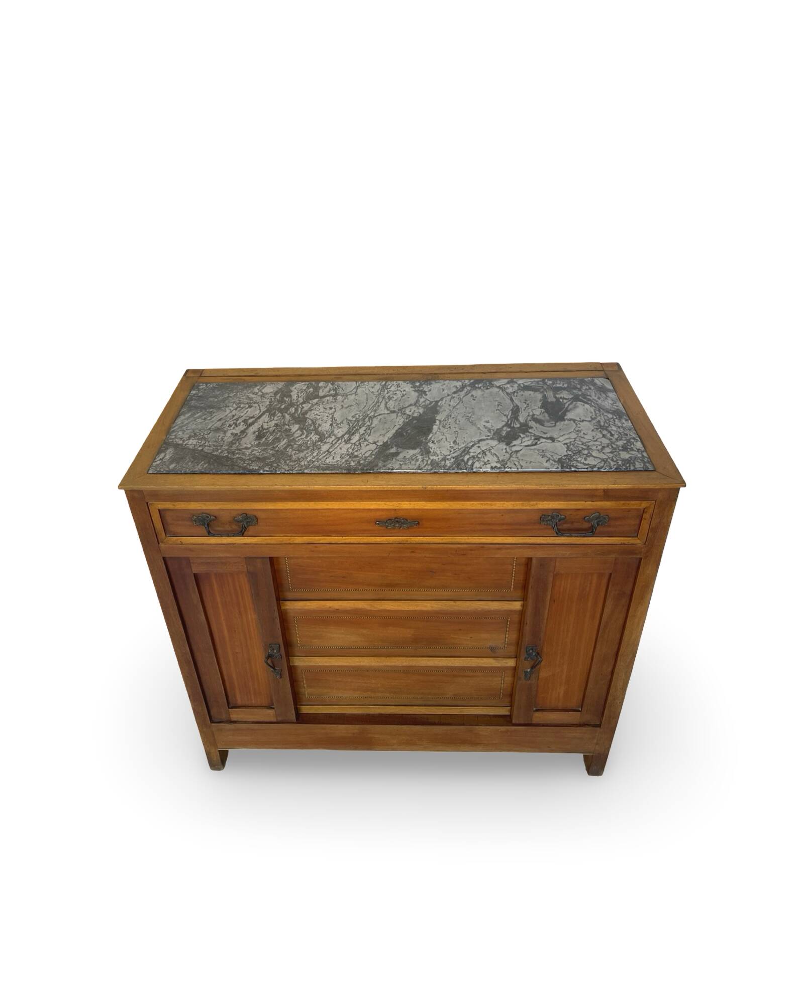 Commode de style Art Déco en bois de cerisier et noyer.