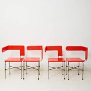 Chaises asymétriques (4), post-moderne, Italie, 1980s