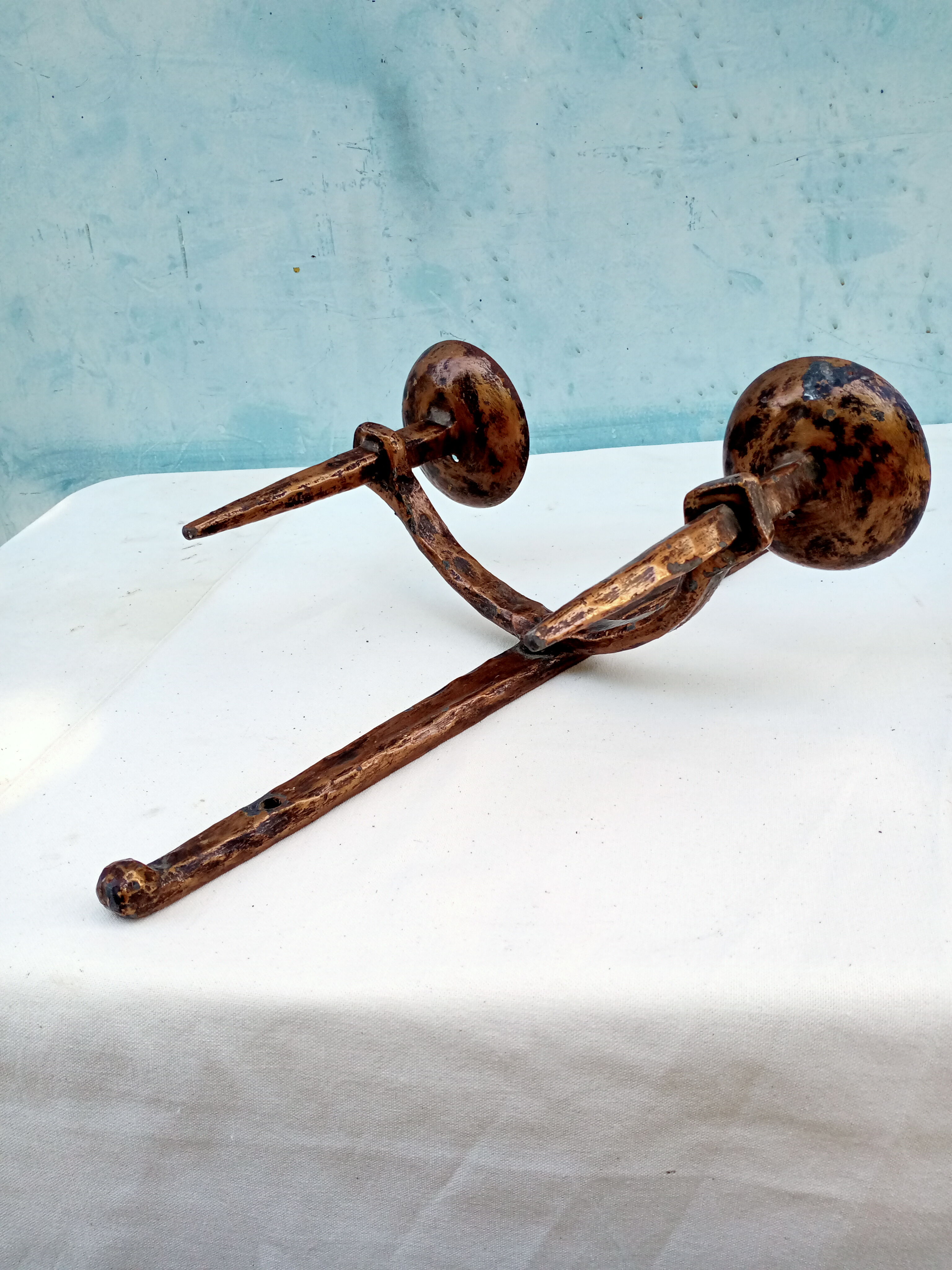 Wrought iron wall light