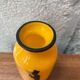 Miniature vase art deco glass orange silhouette smoker