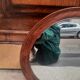 Miroir rond ancien