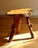 Table d’appoint brutaliste en chêne, années 1950-60