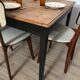 Old square table art deco style