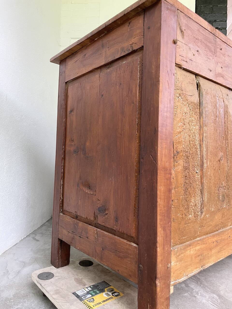 Jam cabinet, folk art furniture, oak, 19th century