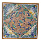 Ceramic and wood trivet