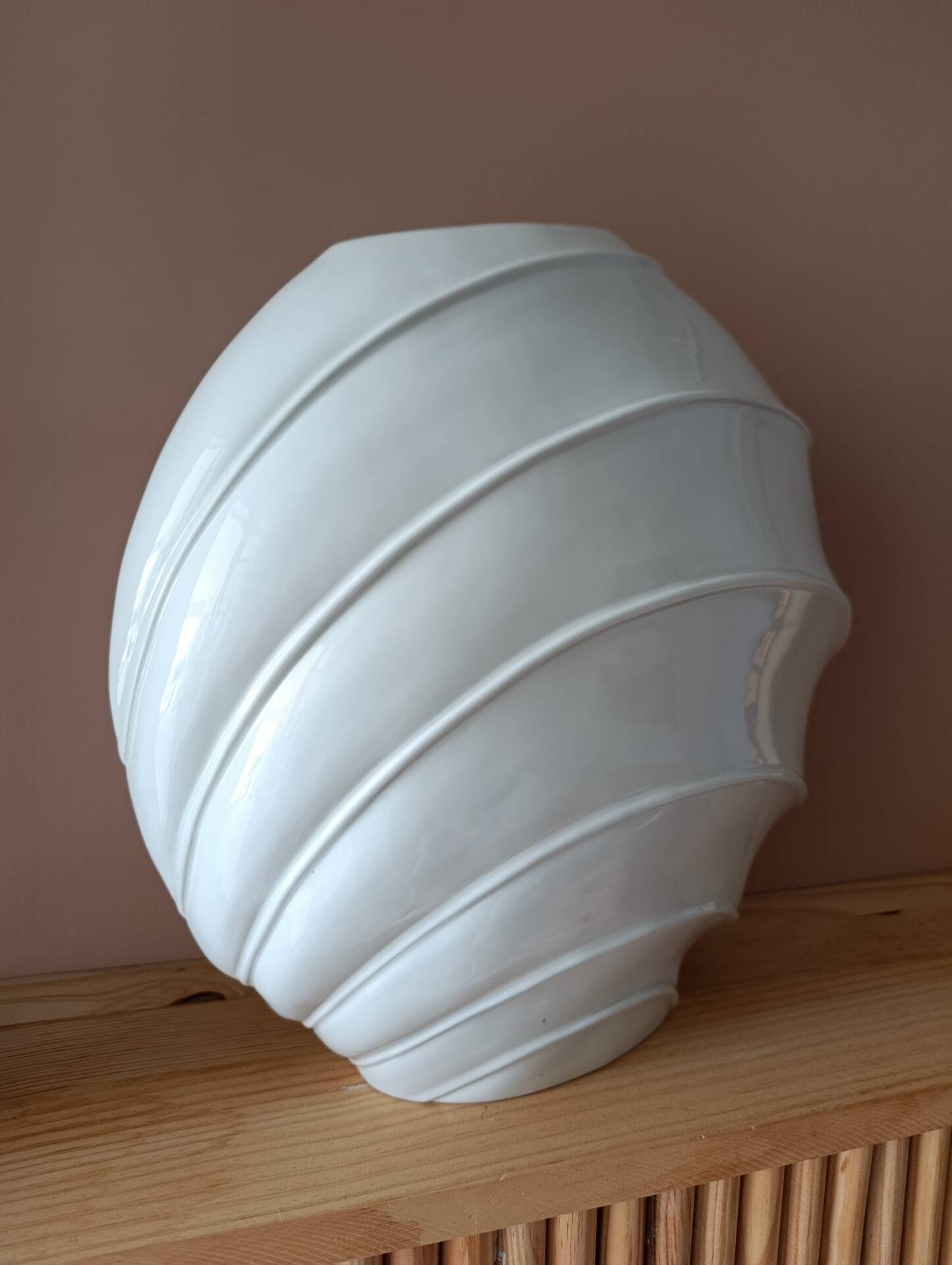 Large sculptural vase Hubert Olivier – Model OB207 – Glazed ceramic
