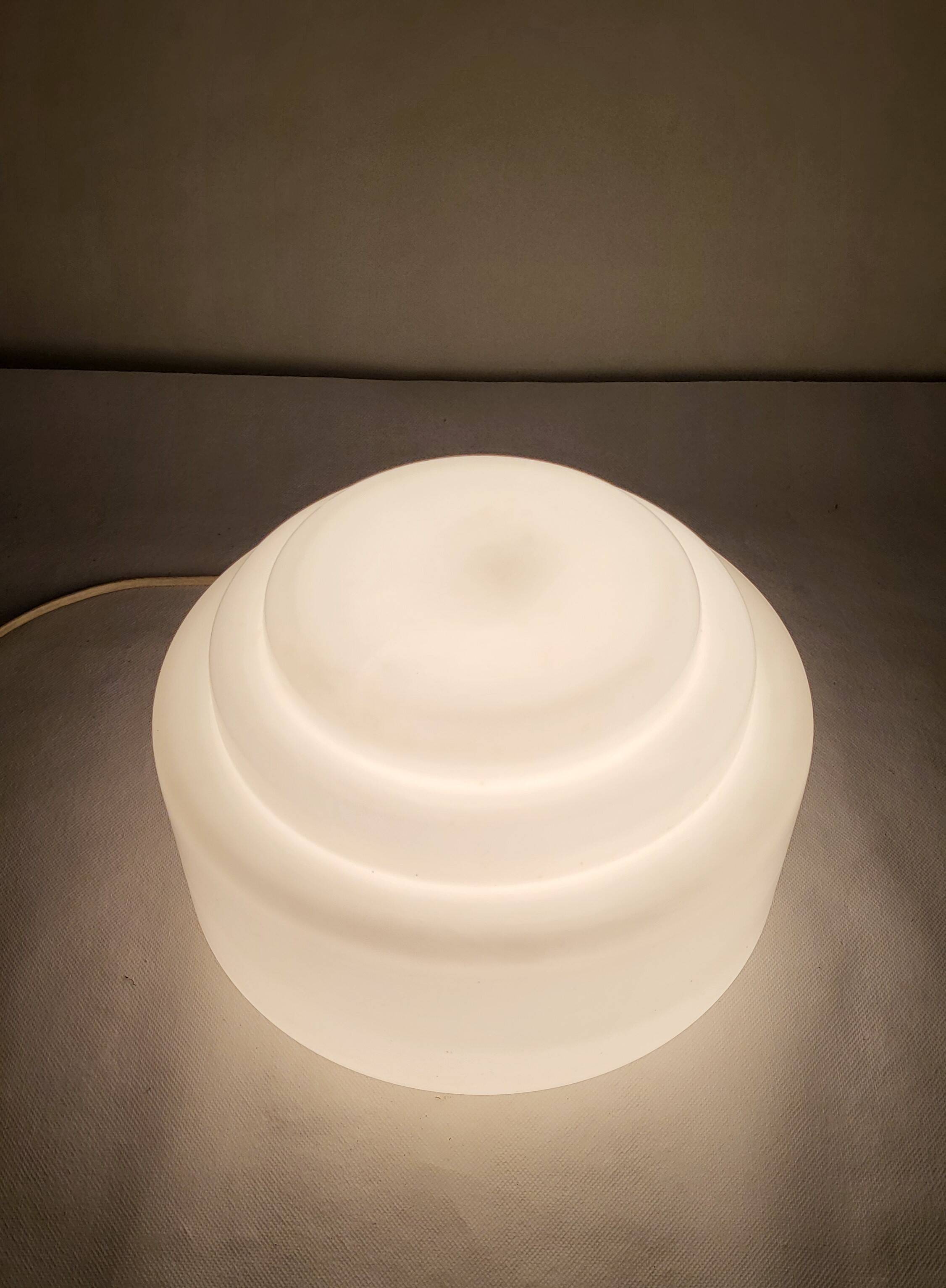Art Deco ceiling light in opaline glass