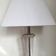 Lampe de bureau en cristal et acier inoxydable