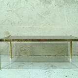 Ensemble de 3 tables basses en laiton minimalistes italiennes, années 1970