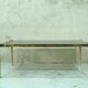 Ensemble de 3 tables basses en laiton minimalistes italiennes, années 1970