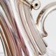 Crystal and silver wine decanter