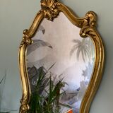 Golden rock mirror