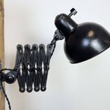 Black Industrial Bauhaus Scissor Wall Lamp from Kaiser Idell, 1930s