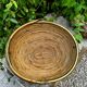 Large rattan basket brass Gabriella Crespi 1960s