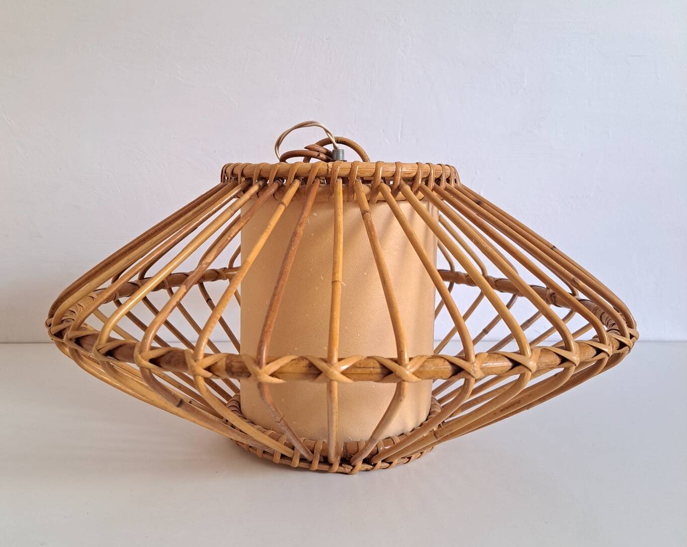 Vintage bamboo pendant light