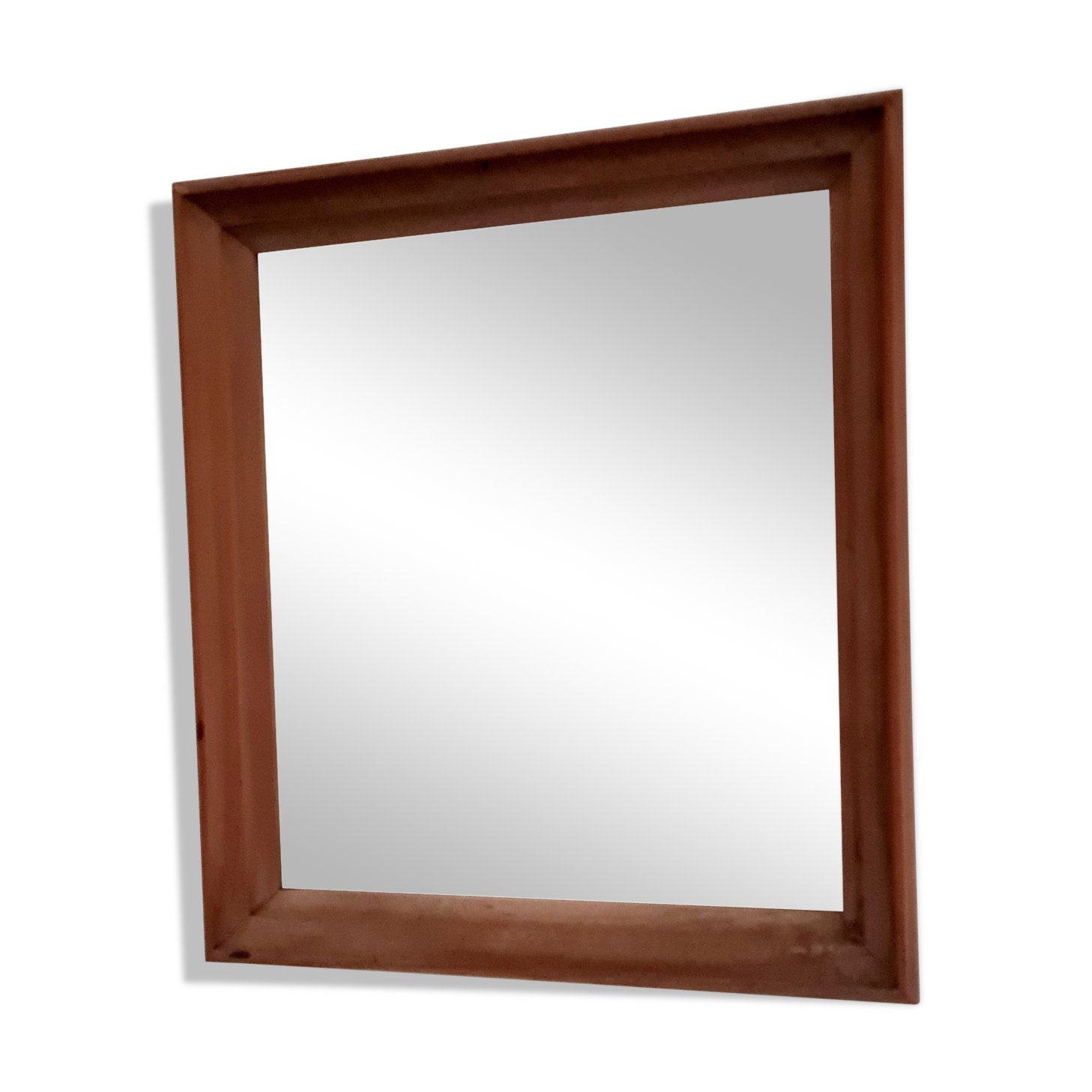 Old mirror entourage rustic wood