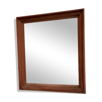 Old mirror entourage rustic wood