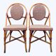 Pair of antique bistro terrace chairs