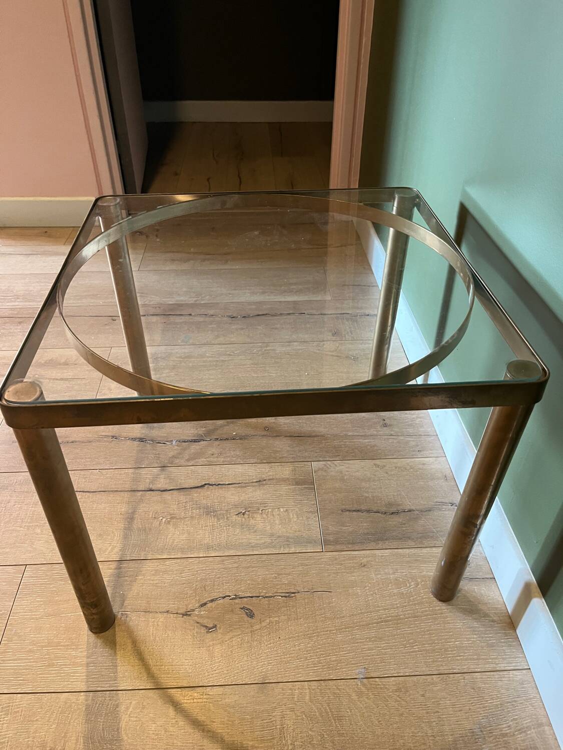 Vintage gold coffee table