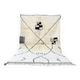 Moroccan rug, handmade Beni Ourain rug, 150/250cm