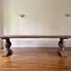Monastery table in solid old oak – SUN 400 by 120 cm