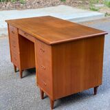Scandinavian teak desk 1970 Denmark