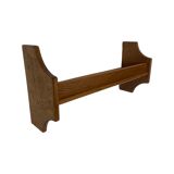 Vintage wooden wall shelve rack bookshelf in oak