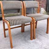 Paire de chaises traîneau