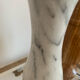 Vintage grey marble candle holder