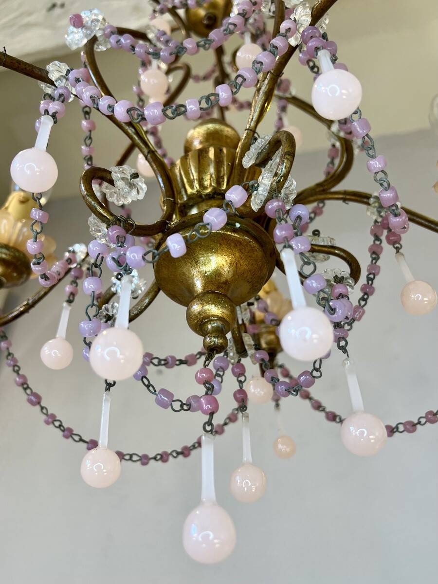 Italian opaline pink lustre