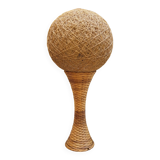 Large rattan and rope lamp