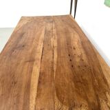 French farmhouse table in solid walnut, circa 1920