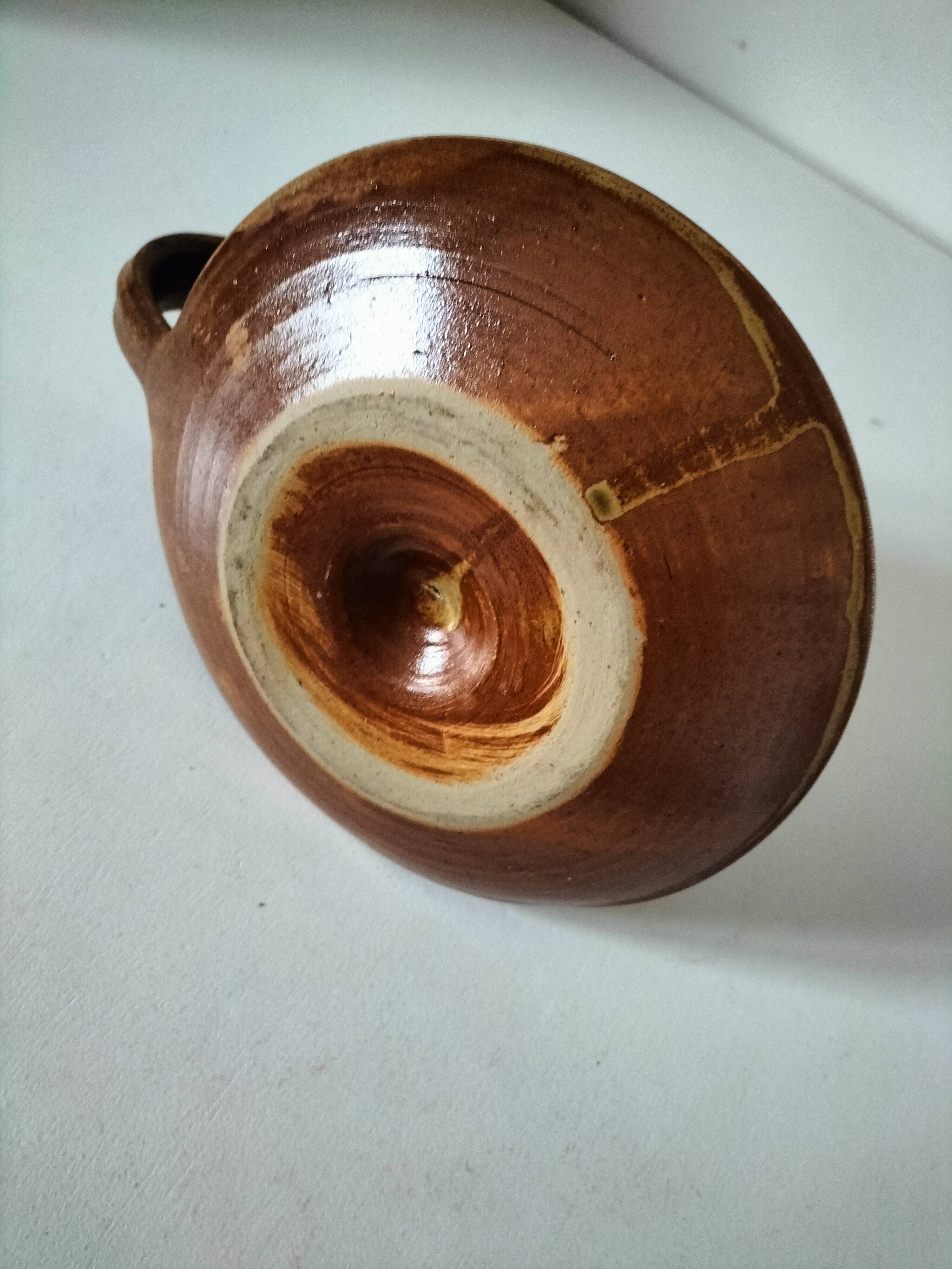 Handcrafted stoneware gravy boat