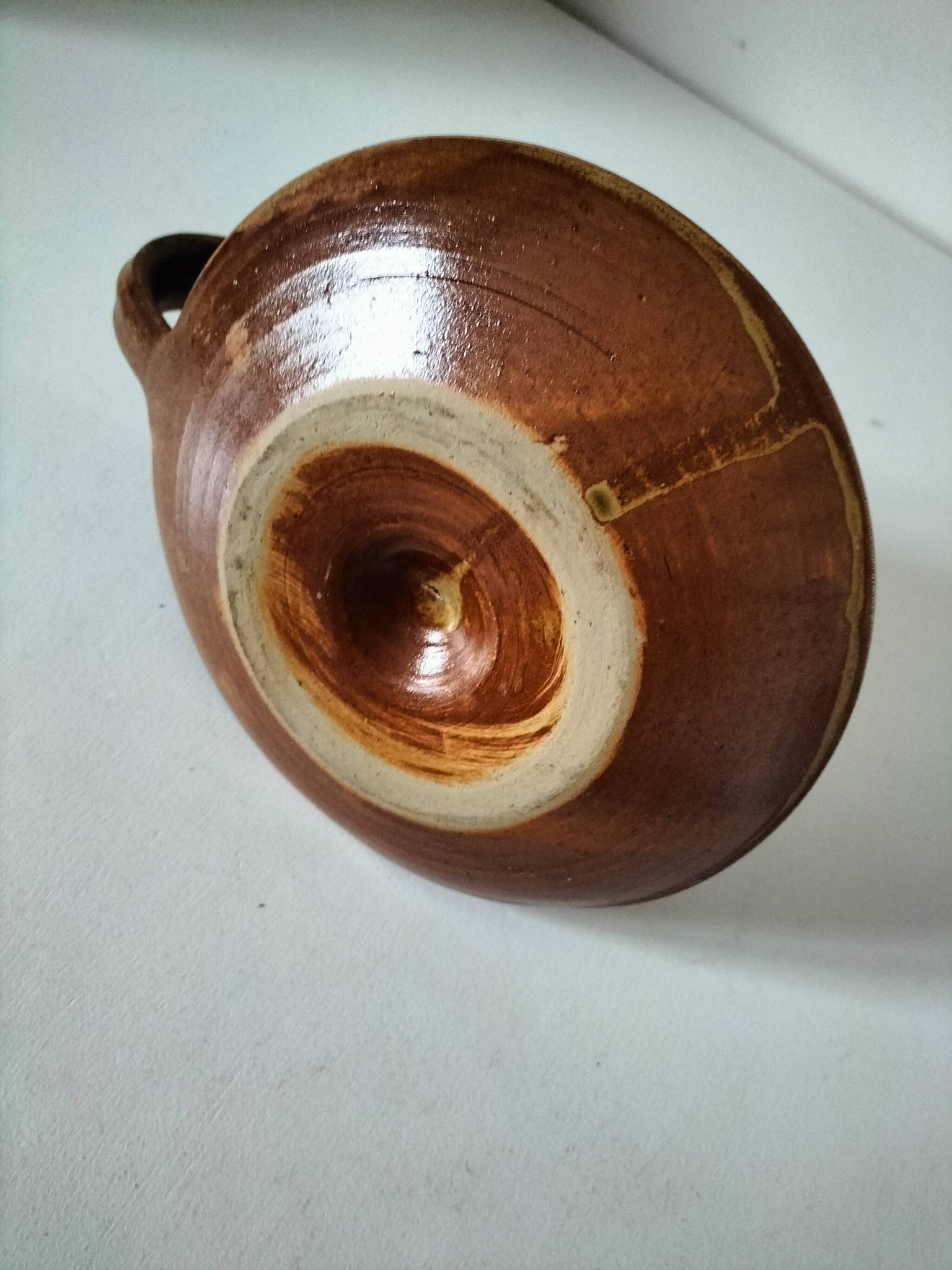 Handcrafted stoneware gravy boat
