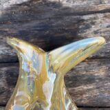 Vase pique flower in faience-fish-60s