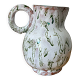Glazed ceramic pitcher