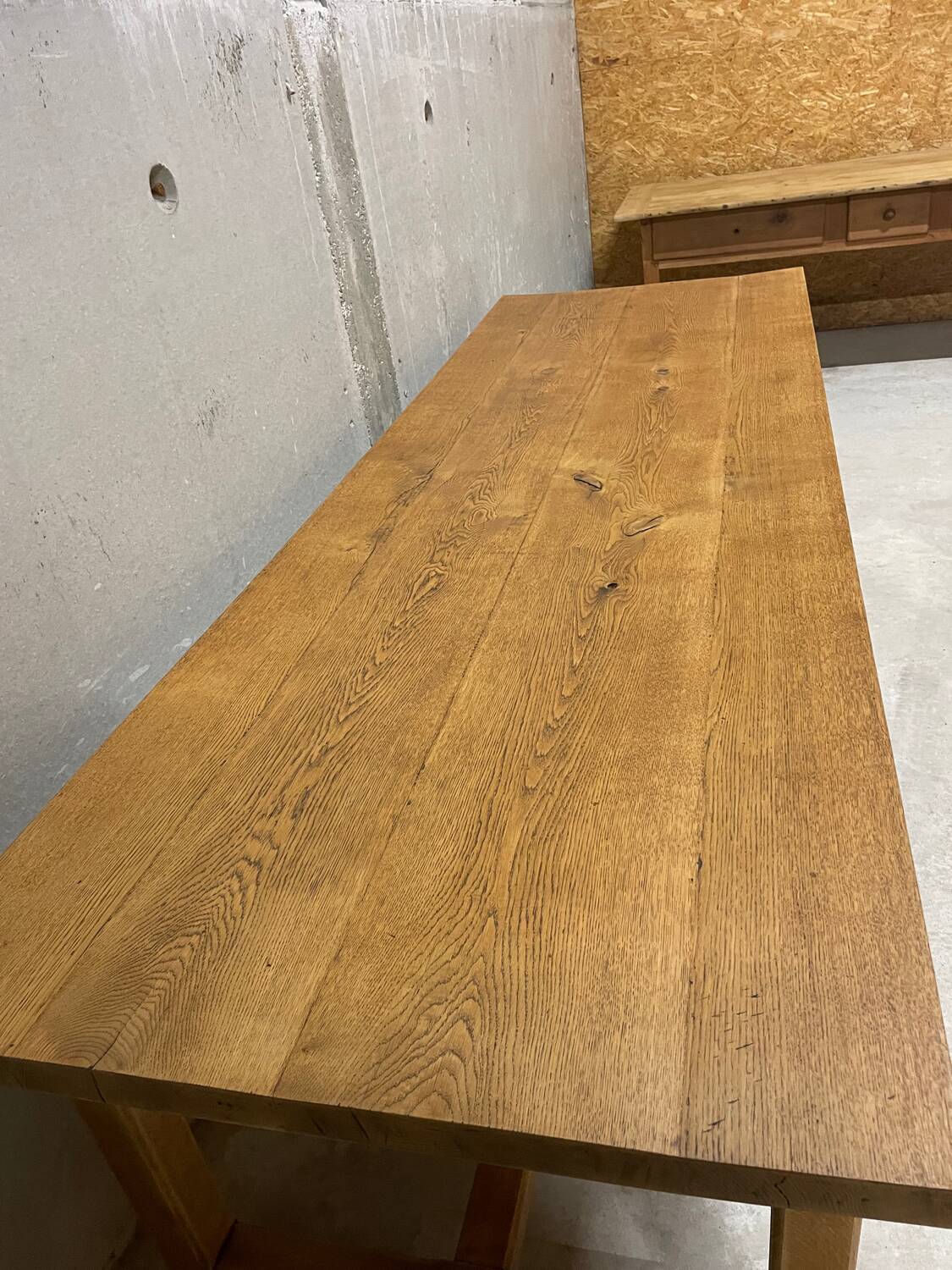 Huge oak farmhouse table