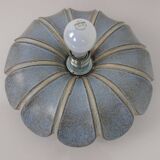 German flower wall lamp from Pan Keramik, 1970s