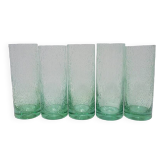 Verres bullés x 5