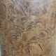 Old Swedish painted wooden trunk chair