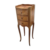Table de chevet marquetée Louis XV