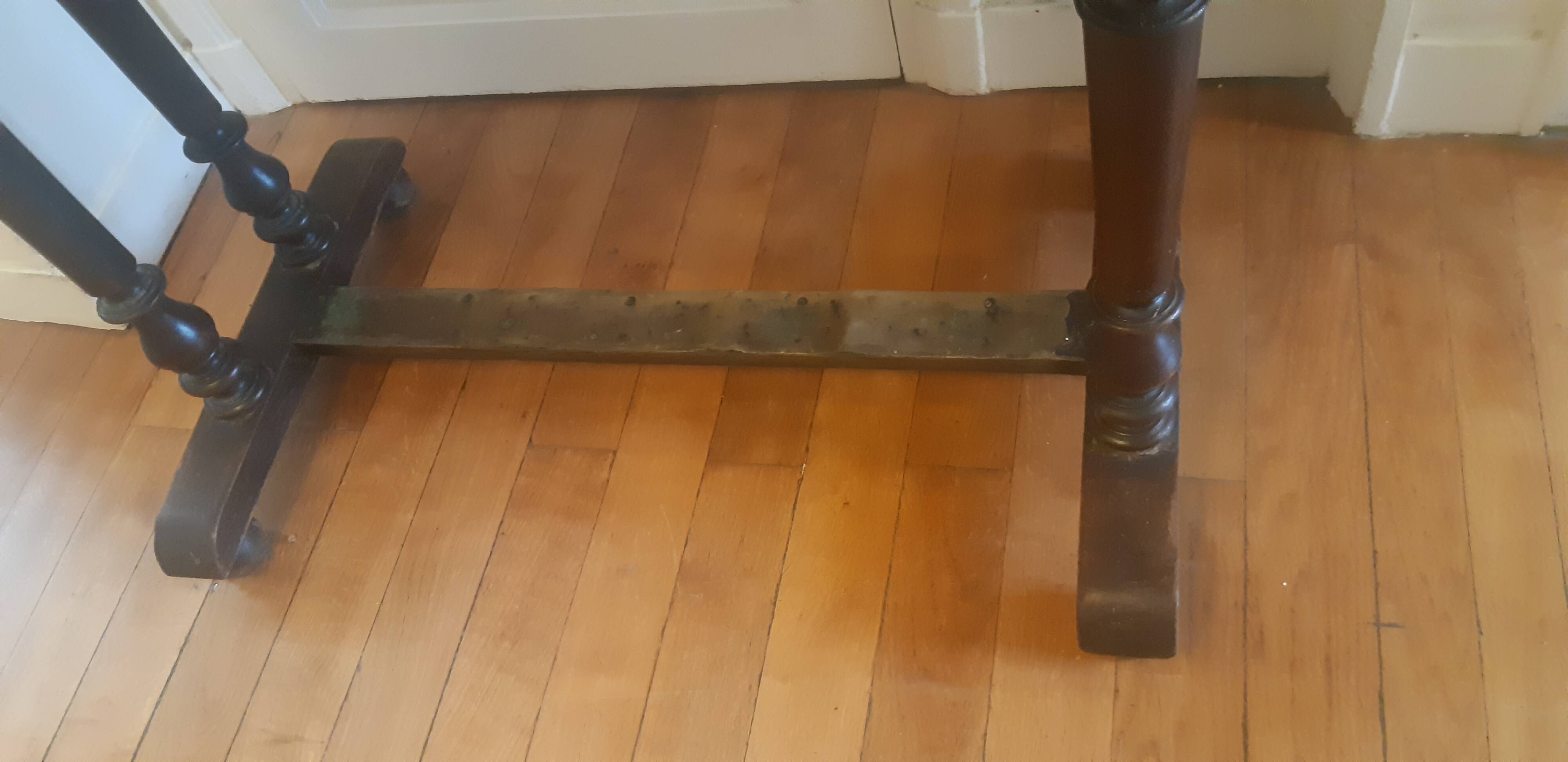 Patinated bistro table top