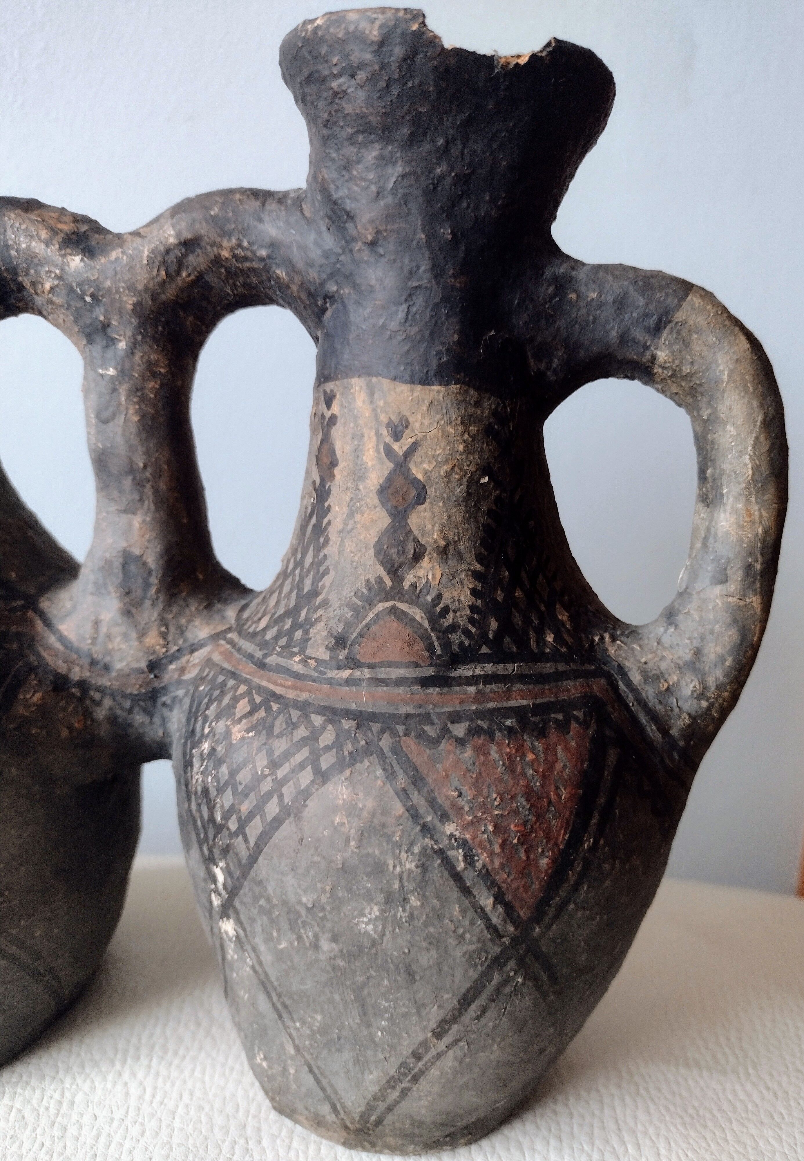 Antique berber double vessel