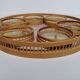 Butterfly rattan tray and coaster