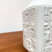 Brutalist porcelain vase from mid-century Wunsiedel Bavaria Porcelain, 1960s.