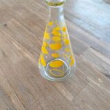 Carafe yellow geometric decor 70s