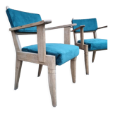 Pair of bridge armchairs