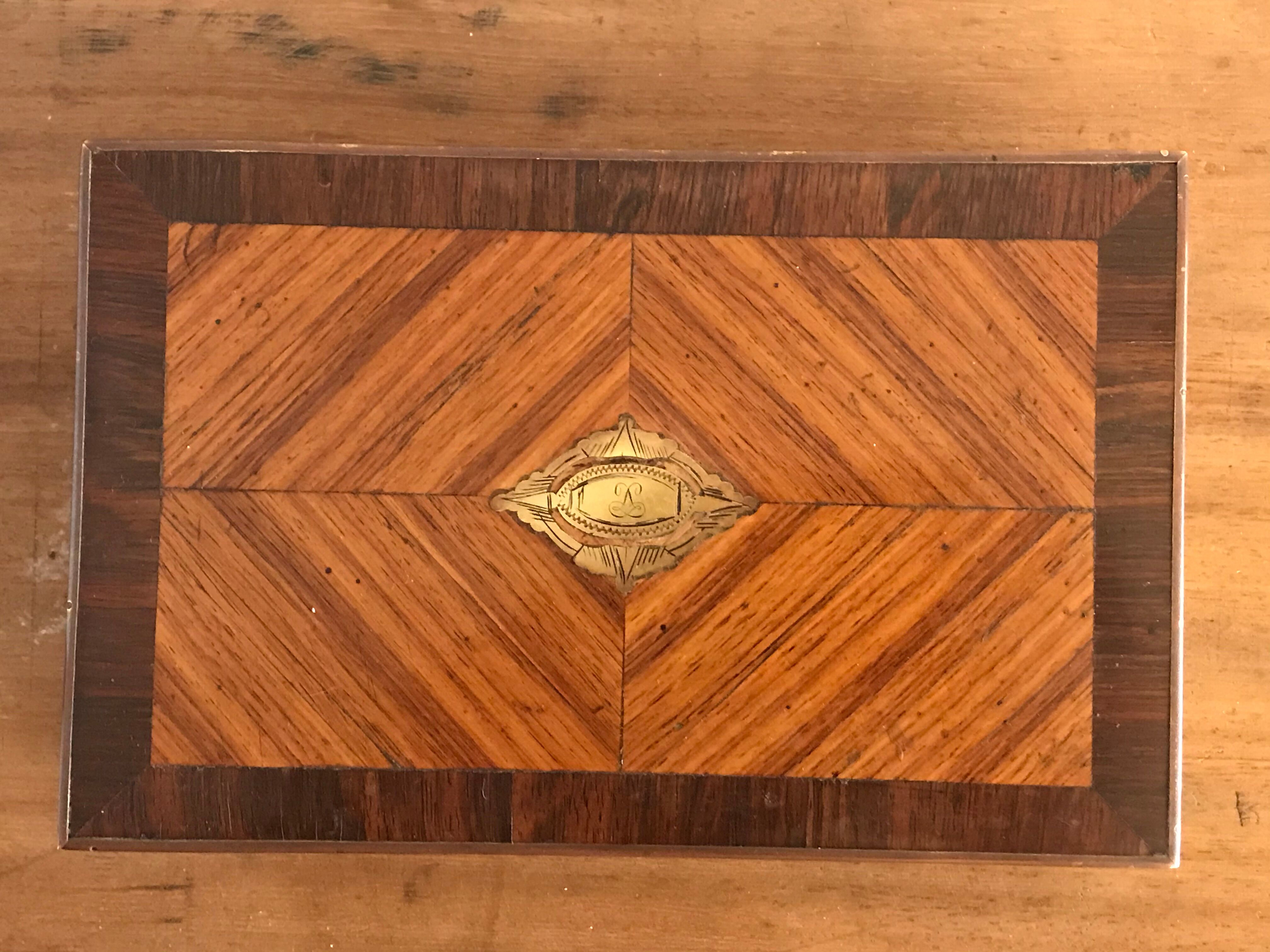 Box in marquetry