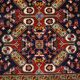 Tapis Shirvan ancien en coton et laine, Russie